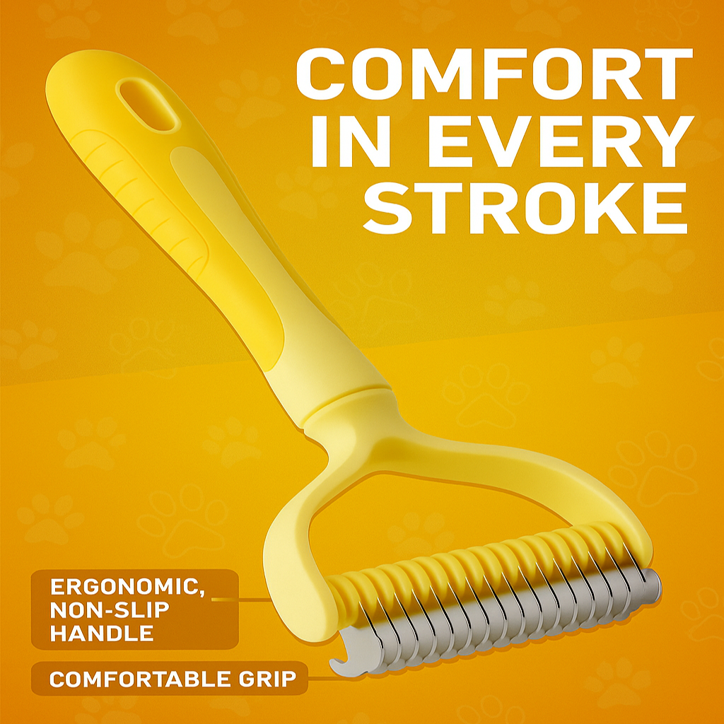 FluffAway™ Grooming Rake - Reduces Shedding 95%